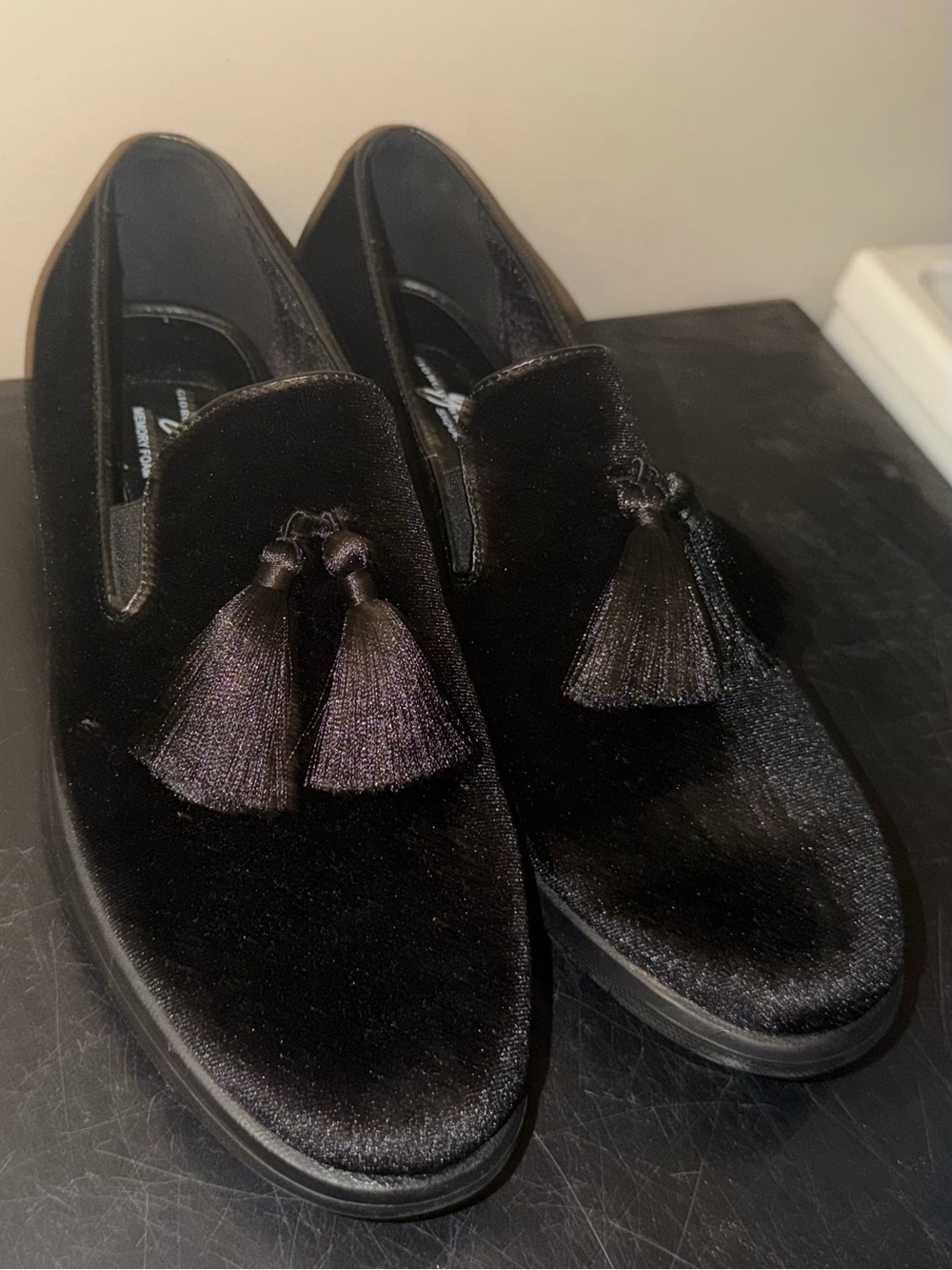 Velvet Tassel Loafers